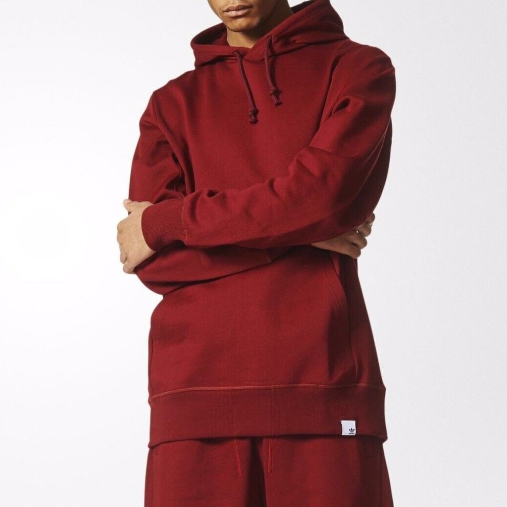 ADIDAS Men's XBYO BURGANDY Sweatshirt Hoodie Size SMALL BS2858